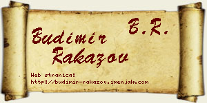 Budimir Rakazov vizit kartica